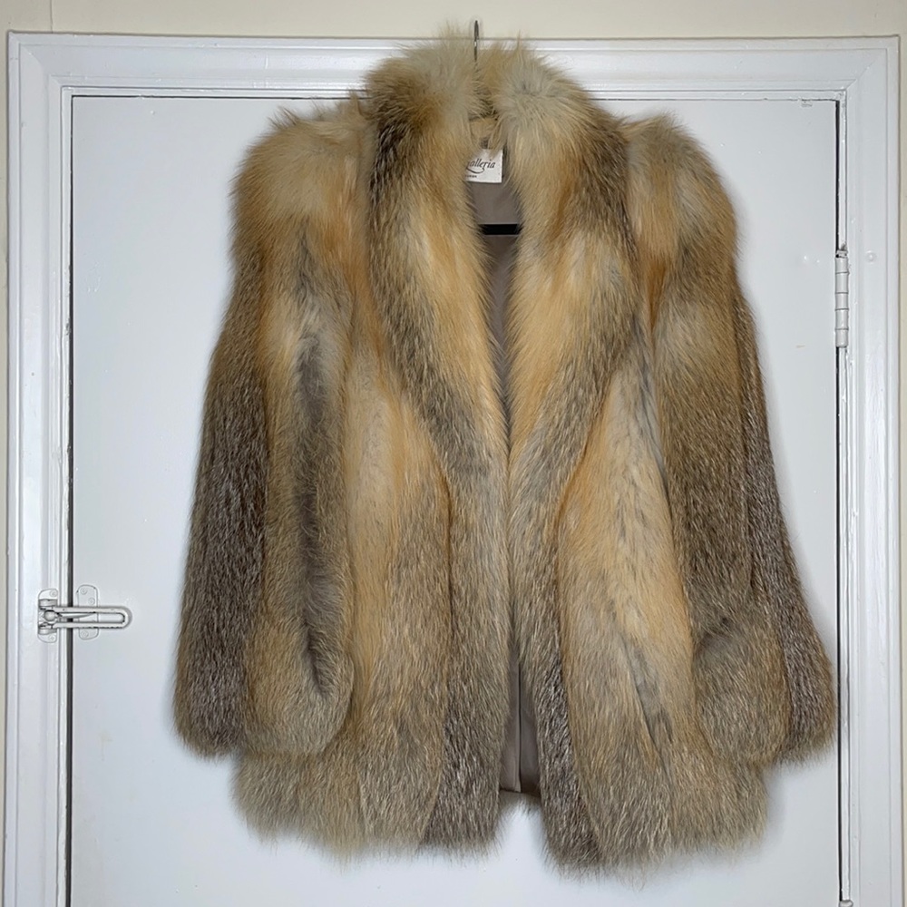 Fox fur coat
